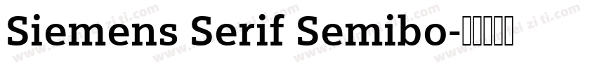 Siemens Serif Semibo字体转换